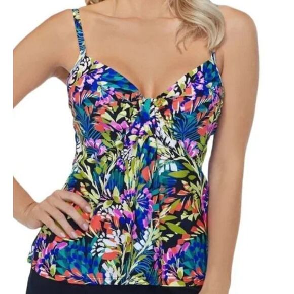 Island Escape Other - NWT Island Escape Women’s Floral Swim Top 6
